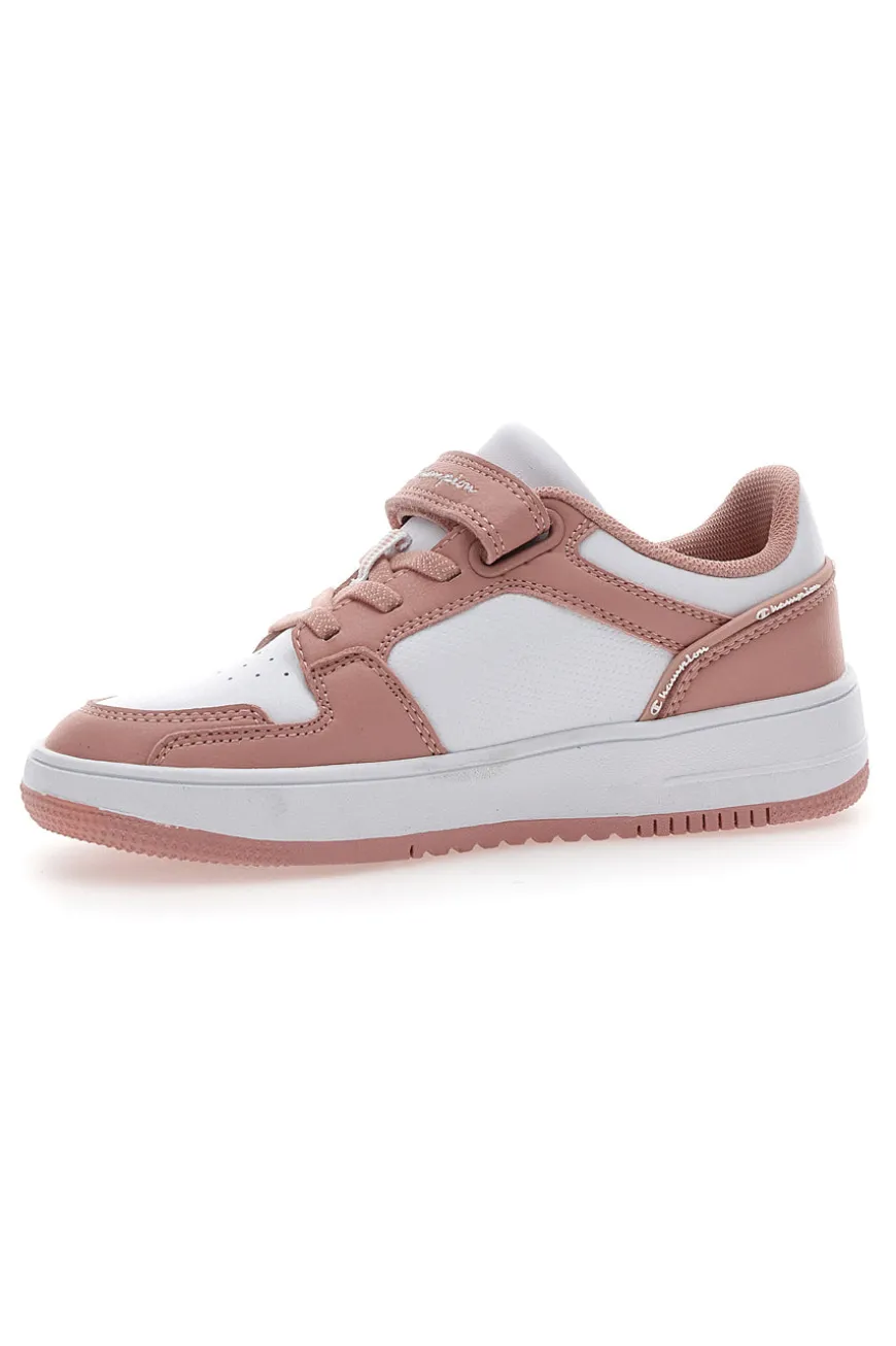 Sneakers Bianche e Rosa Champion Rebound 2 Low G Ps