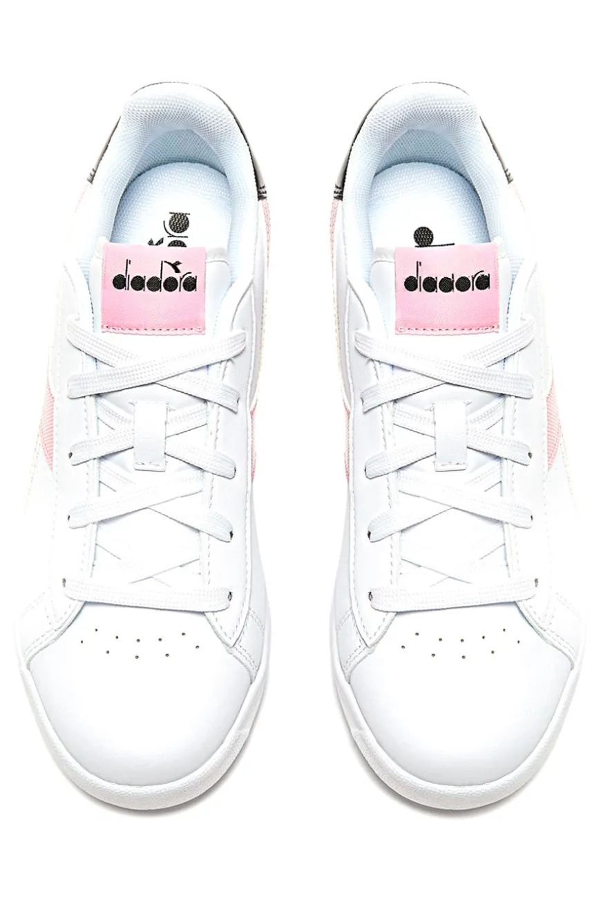 Sneakers Bianche e Rosa Con Logo Laterale DIADORA GAME P GS GIRL