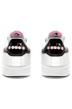 Sneakers Bianche e Rosa Con Logo Laterale DIADORA GAME P GS GIRL