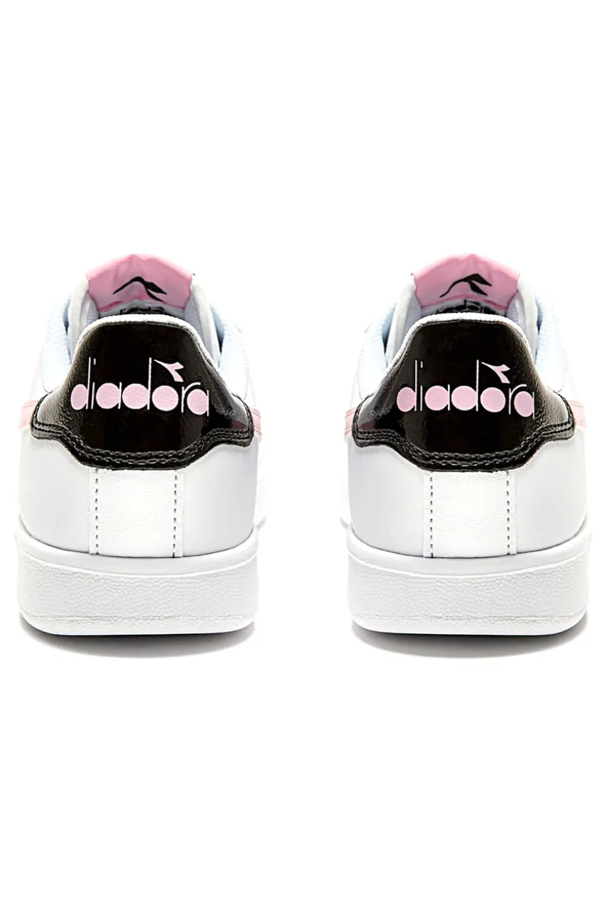 Sneakers Bianche e Rosa Con Logo Laterale DIADORA GAME P GS GIRL