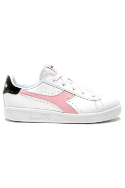 Sneakers Bianche e Rosa Con Logo Laterale DIADORA GAME P GS GIRL