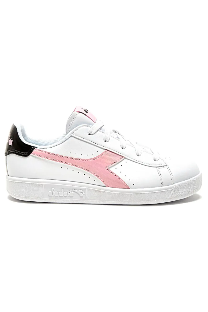 Sneakers Bianche e Rosa Con Logo Laterale DIADORA GAME P GS GIRL
