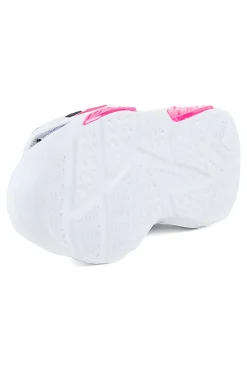 Sneakers Bianche e Rosa Con Luci Champion Wave Pu G Ps