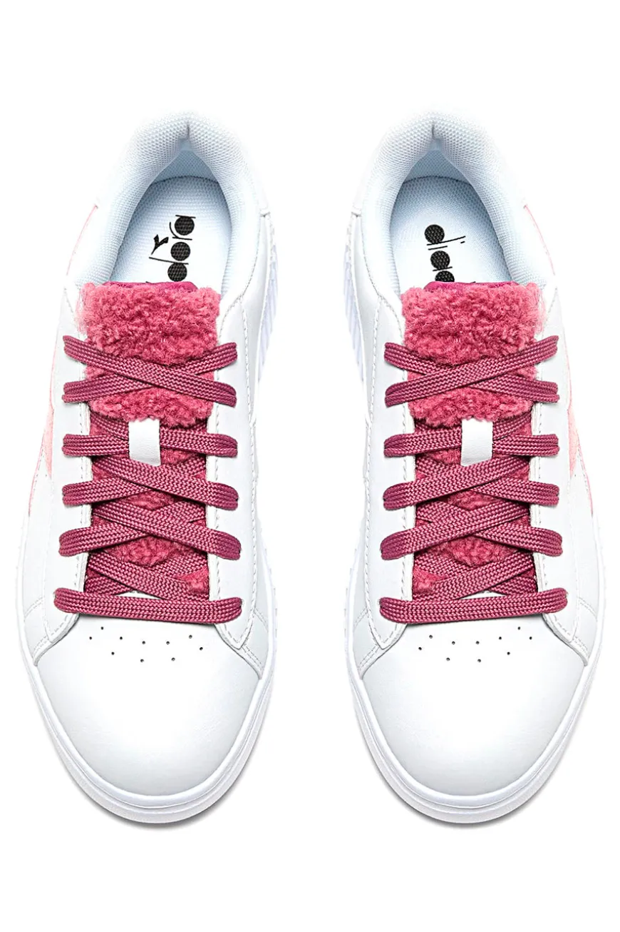 Sneakers Bianche e Rosa DIADORA GAME STEP P GS FLUFFY