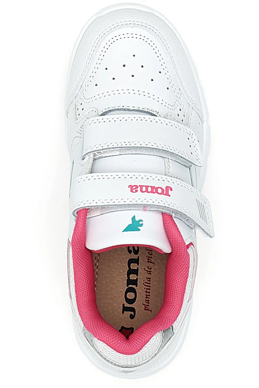 Sneakers Bianche e Rosa Joma W School 2413