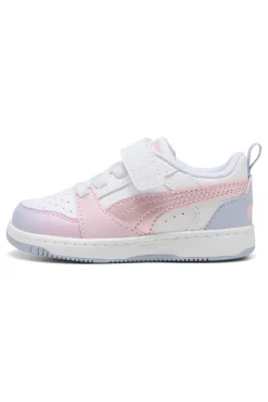 Sneakers bianche e rosa Puma Rebound V6 Lo Blurry Dreams AC+ Inf