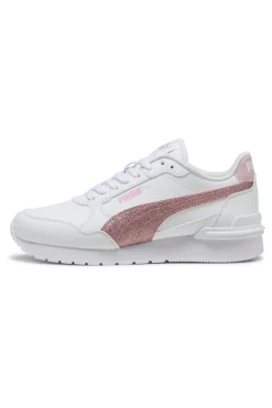 Sneakers Bianche e Rosa Puma ST Runner v4 SL Glitter Jr