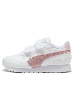 Sneakers Bianche e Rosa Puma St Runner V4 Sl Glitter V Ps