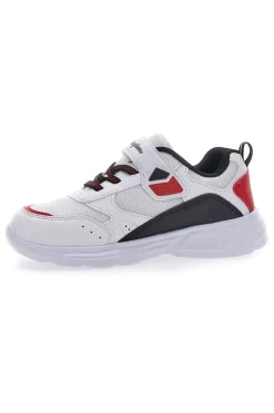 Sneakers Bianche e Rosse Con Luci Champion Wave B PS