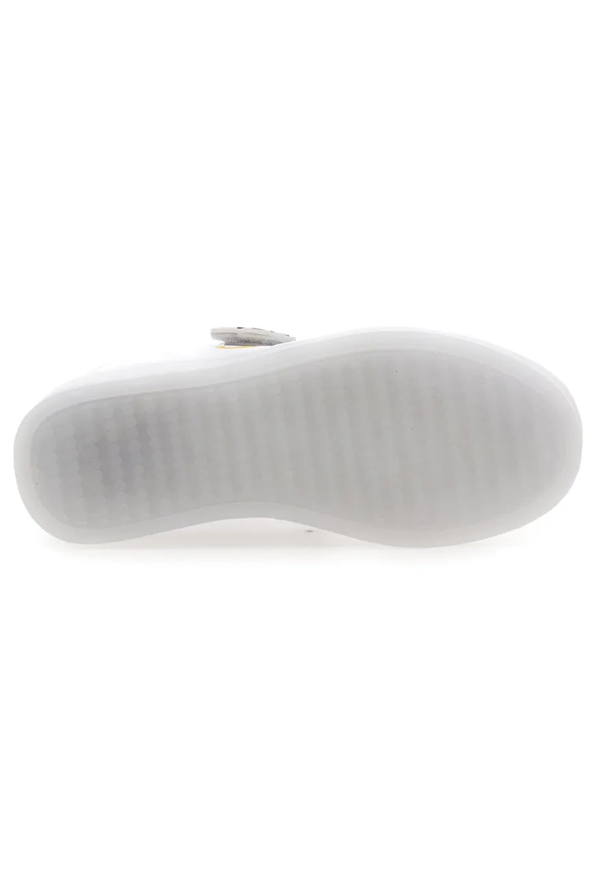 Sneakers Bianche e Verde con Velcro e Lacci Elastici CHAMPION GLW B PS