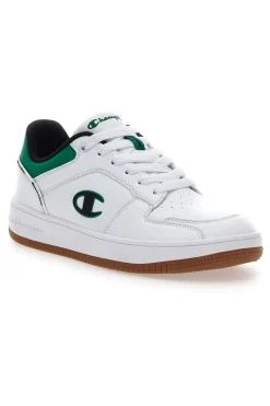 Sneakers Bianche e Verdi Con Logo Laterale Champion RD18 2 LOW