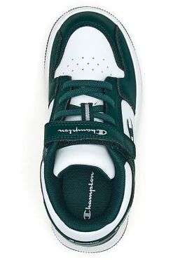 Sneakers bianche e verdi con strappo Champion RD18 2.0 Low B PS