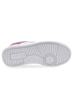 Sneakers Bianche e Viola Con Logo Laterale Champion RD18 2 LOW