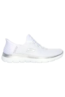 Sneakers Bianche Hands Free Slip-ins Skechers Summits Diamond Dream