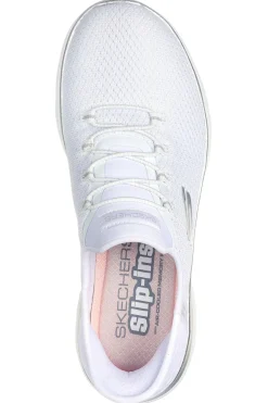 Sneakers Bianche Hands Free Slip-ins Skechers Summits Diamond Dream