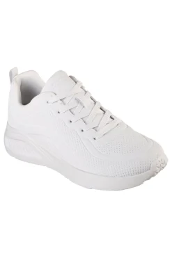 Sneakers bianche in duraleather con soletta memory foam Skechers BOBS Buno How Sweet