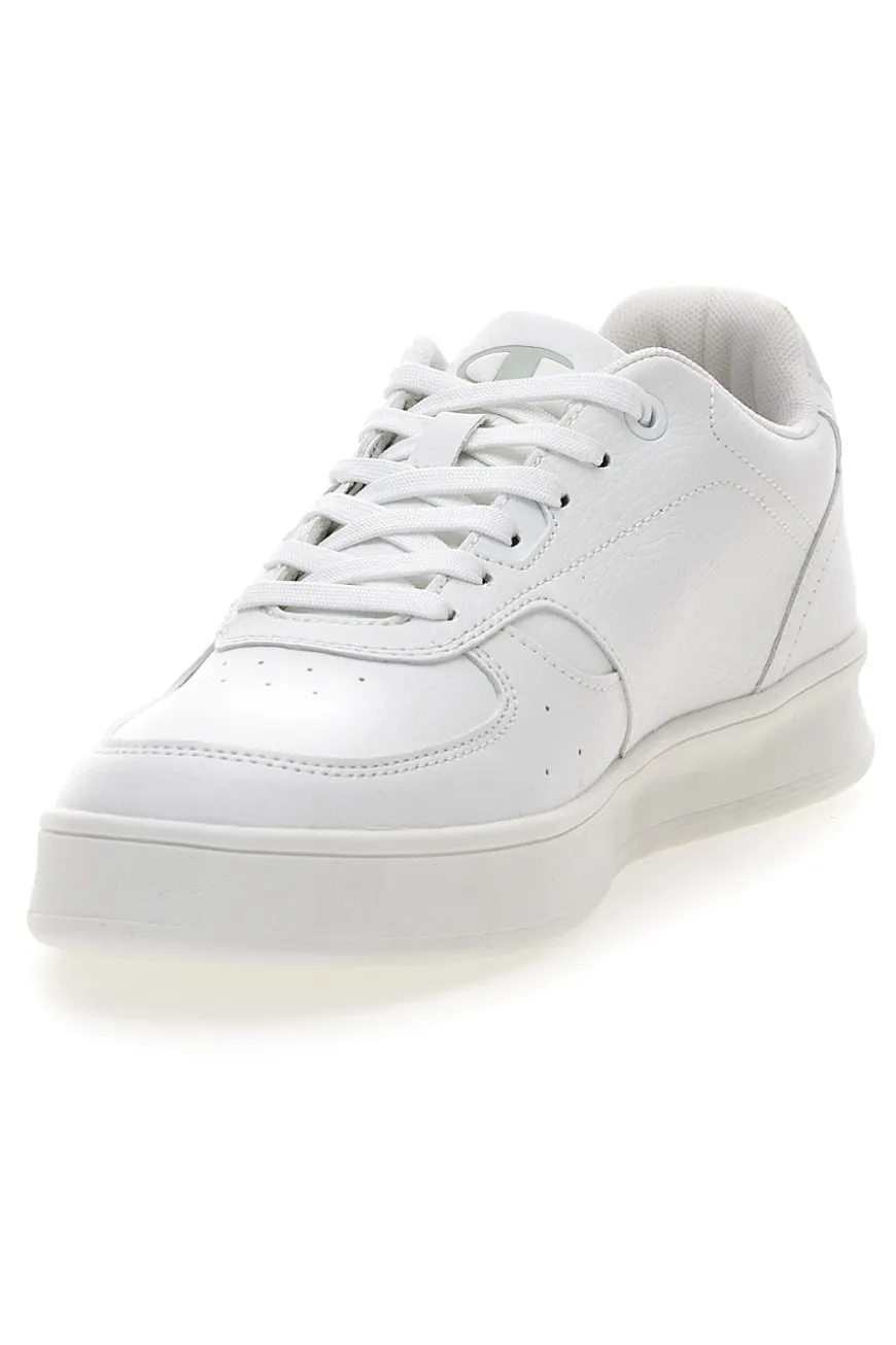 Sneakers bianche in materie sintetiche stile basket Champion Newman