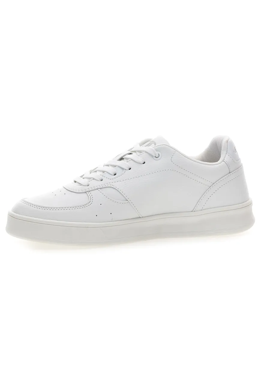 Sneakers bianche in materie sintetiche stile basket Champion Newman