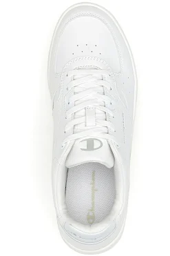 Sneakers bianche in materie sintetiche stile basket Champion Newman