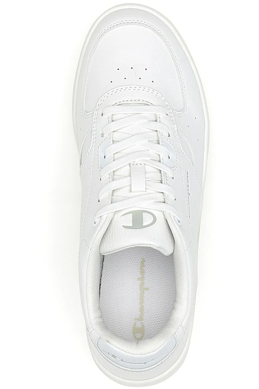 Sneakers bianche in materie sintetiche stile basket Champion Newman