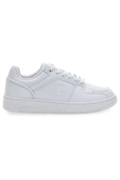 Sneakers bianche in materie sintetiche stile basket Champion RD18 2 Low