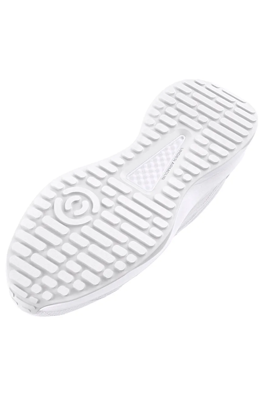 Sneakers bianche in mesh con inserti in pelle Under Armour Edge Leather
