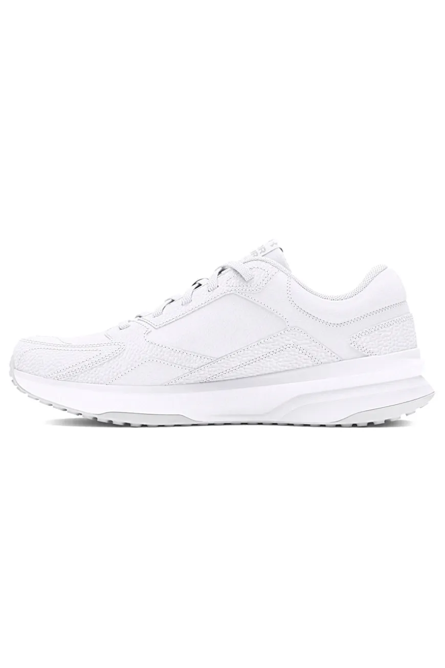 Sneakers bianche in mesh con inserti in pelle Under Armour Edge Leather