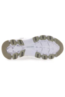 Sneakers bianche in pelle con Memory Foam Skechers Iconic Unabashed