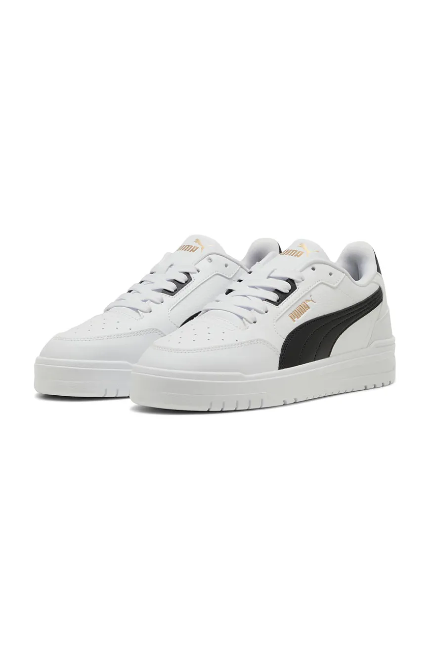 Sneakers bianche in pelle con dettagli neri Puma Shuffle Downtown