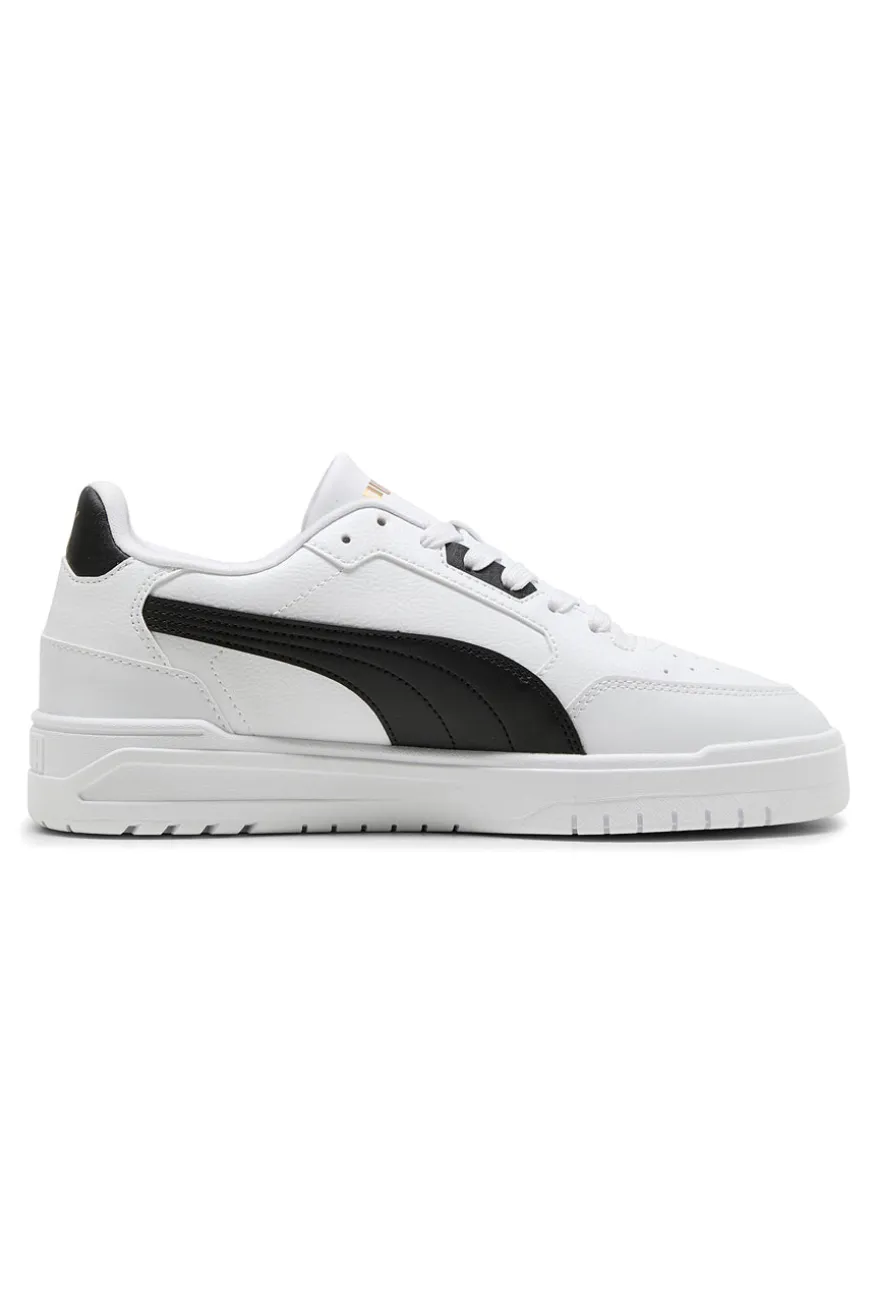 Sneakers bianche in pelle con dettagli neri Puma Shuffle Downtown