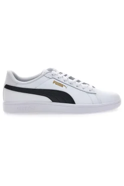 Sneakers bianche in pelle con logo nero Puma Smash 3.0 L