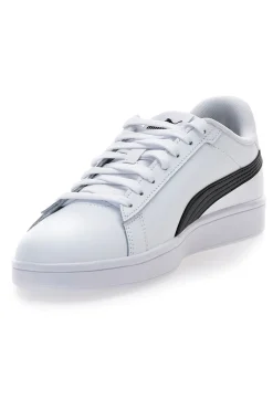 Sneakers bianche in pelle con logo nero Puma Smash 3.0 L