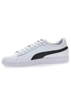 Sneakers bianche in pelle con logo nero Puma Smash 3.0 L