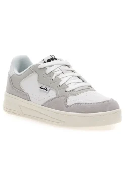 Sneakers bianche inserti a contrasto in pelle Diadora Ginger S