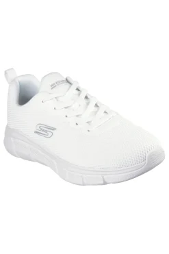 Sneakers bianche knit ammortizzate Skechers Bobs B Flex Chill Edge