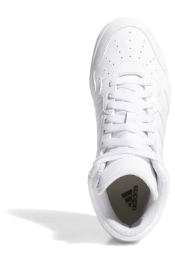 Sneakers bianche mid design pulito Adidas Hoops 4.0 Mid J