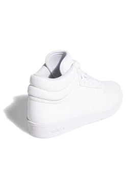 Sneakers bianche mid design pulito Adidas Hoops 4.0 Mid J