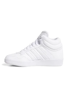 Sneakers bianche mid design pulito Adidas Hoops 4.0 Mid J