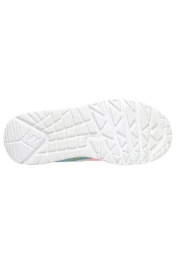 Sneakers bianche multicolor chiusura a strappo Skechers Uno Lite Vista Strike