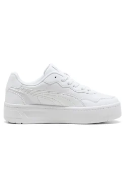 Sneakers bianche platform stile tennis Puma Court Lally Skye