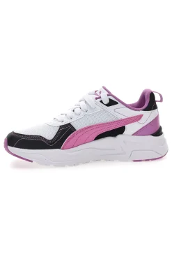 Sneakers bianche rosa e nere in mesh Puma Trinity 2 Lt Jelly Heaven Jr