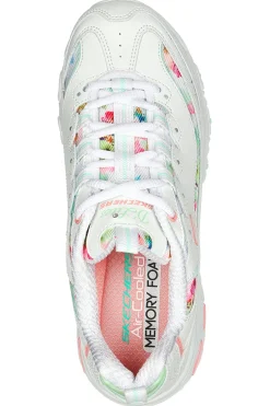 Sneakers Bianche Skechers D'Lites Blooming Fields