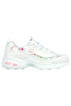 Sneakers Bianche Skechers D'Lites Blooming Fields