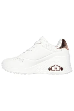 Sneakers Bianche Skechers Street Uno Wedge HI Steps