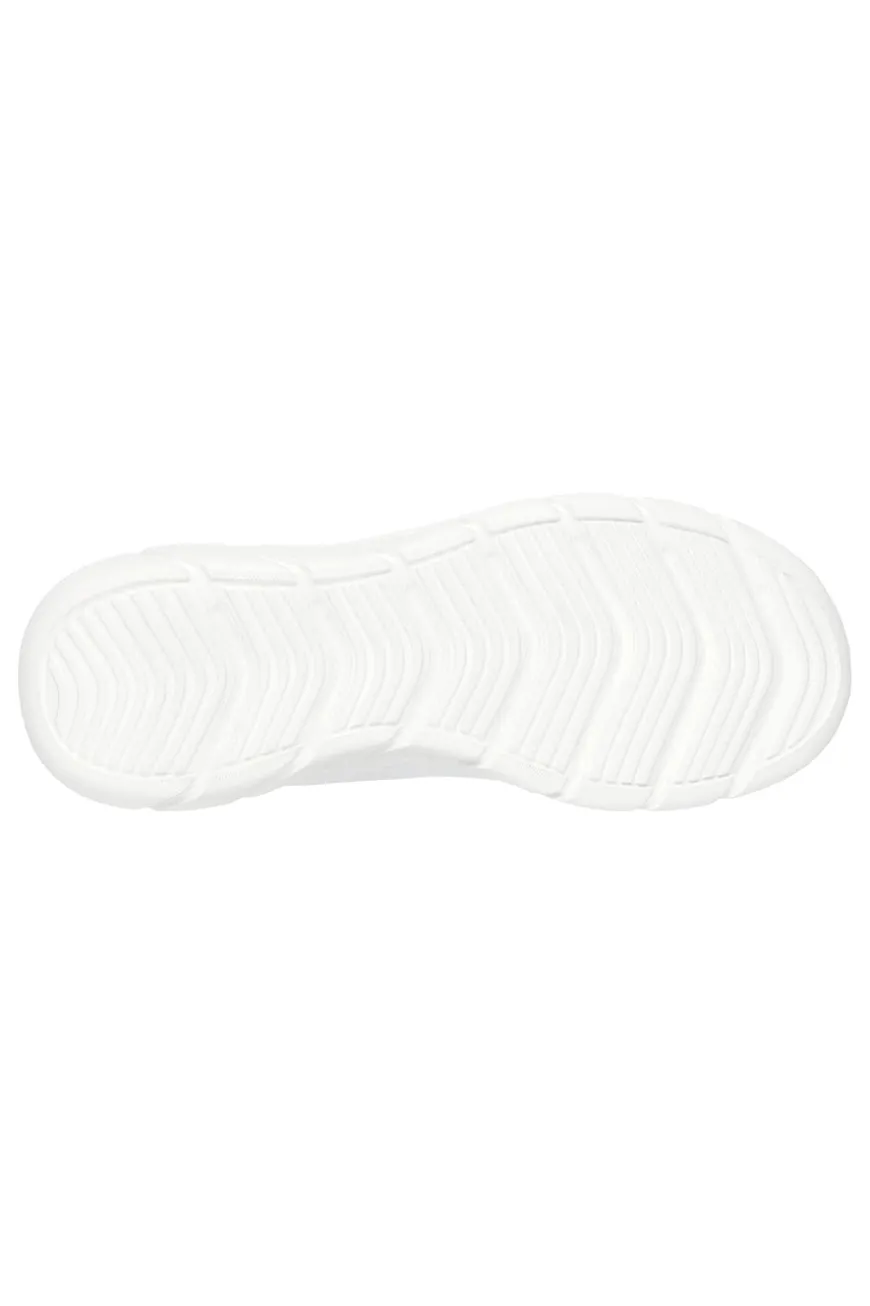 Sneakers bianche slip-on in mesh con Memory Foam Skechers BOBS Squad Chaos Daily Inspiration