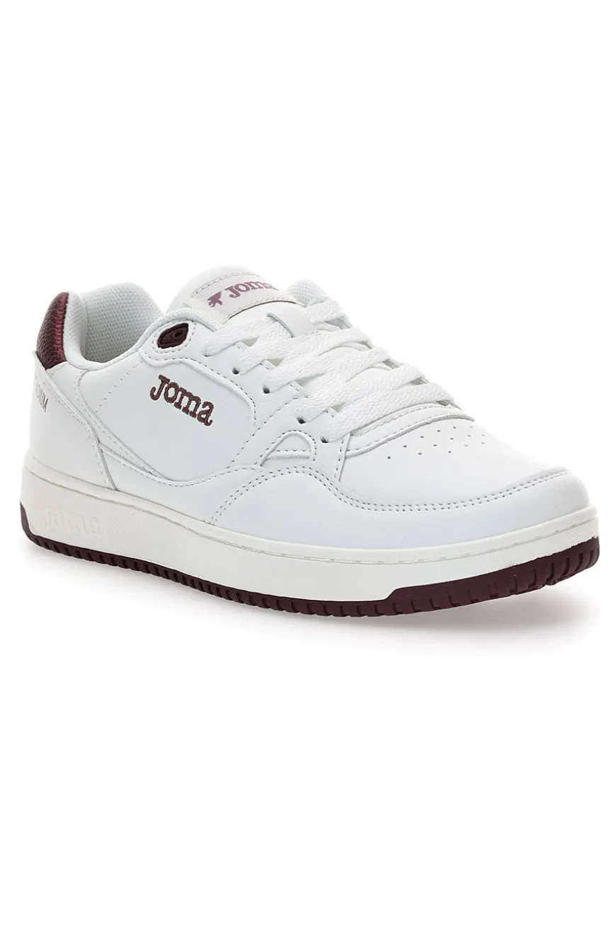 Sneakers bianche stile tennis con dettagli bordeaux Joma CStadium Lady 2520