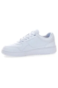 Sneakers bianche total white con logo Champion RD18 LOW B GS