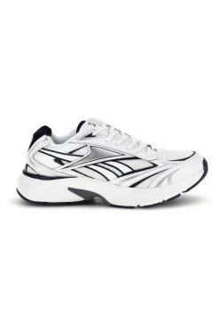 Sneakers bianco con inserti navy e silver Reebok Belwave