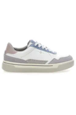 Sneakers Bianco e Azzurro platform in pelle Pittarello capsule Casey