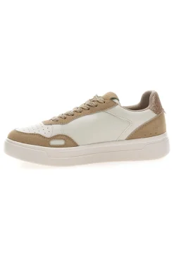 Sneakers Bianco e Beige platform in pelle Pittarello capsule Casey